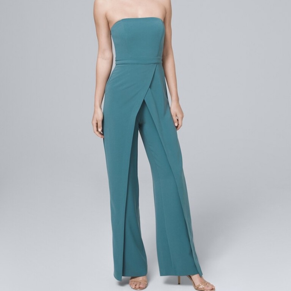 WHBM Convertible jumpsuit, sea shadow